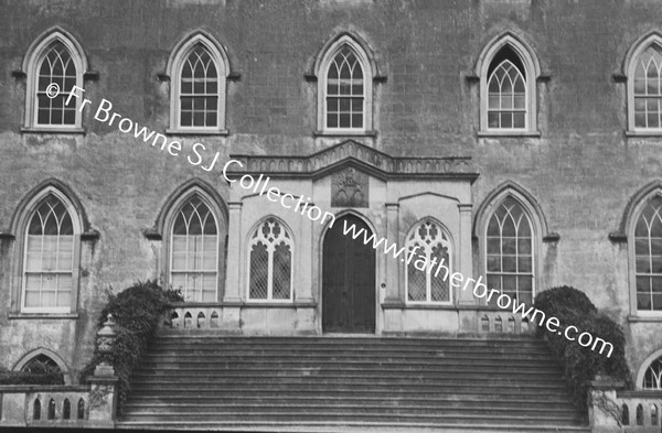 MOORE ABBEY  ENTRANCE STEPS AND PORCH